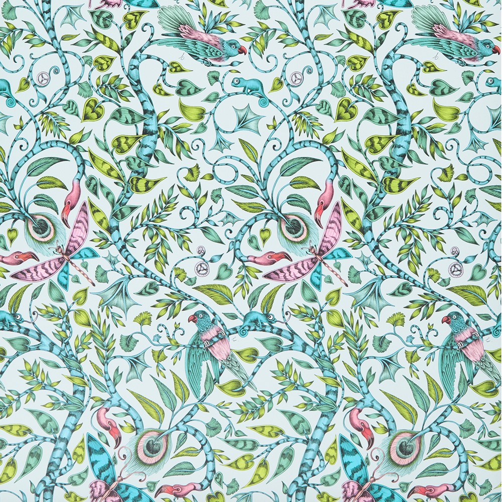 Rousseau Wallpaper W0104 02 by Emma J Shipley in Eggshell White